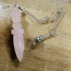 Pendulum - Rose Quartz Wand