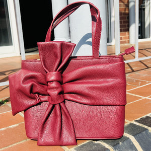 Stephanie Grab Bag With Decorative Bow