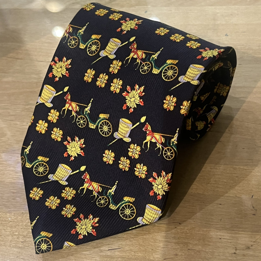 Silk Tie - Driving Carriages