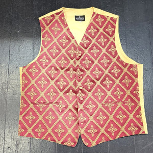 Terracotta and ochre Waistcoat XL