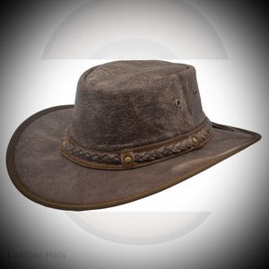 Soft Lance Leather Cowboy Hat With Plait Band