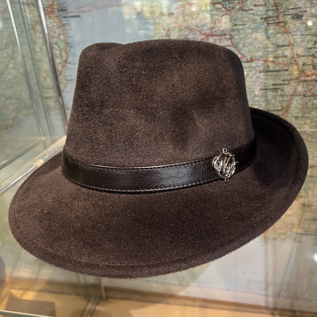 Sam Spade Black Fur Felt Trilby Hat