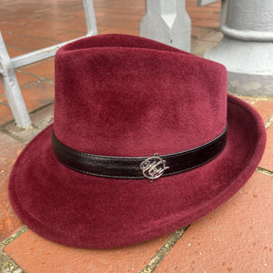 Sam Spade Burgundy Fur Felt Trilby Hat