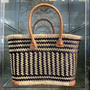 Beth Large Drawstring Woven Bag