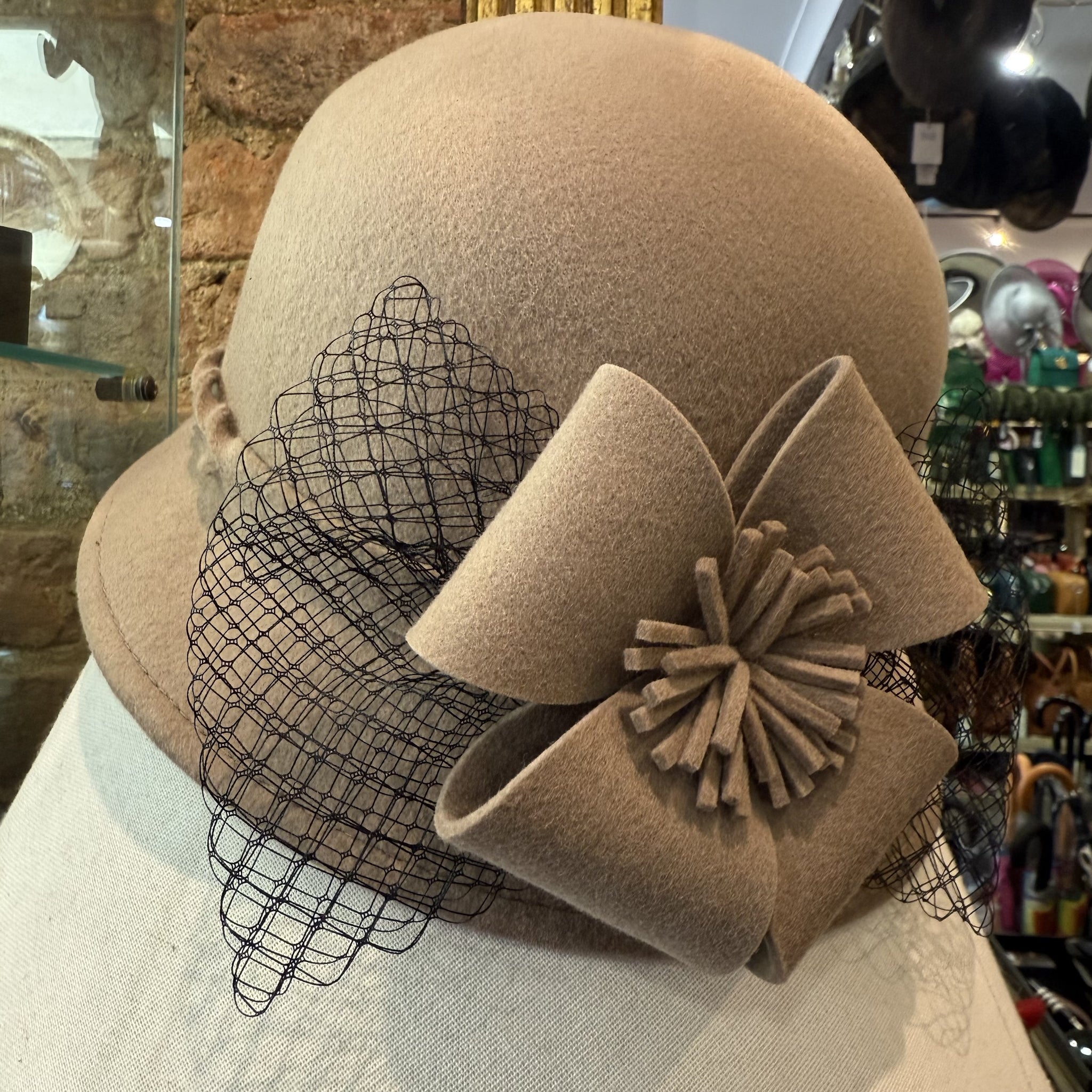 Cerys Wool Felt Cloche Hat