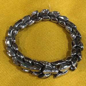 Polished Steel Bracelet - Flexi Dragon