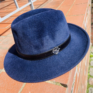 Fur Felt Midnight Blue Christie’s Fedora Hat