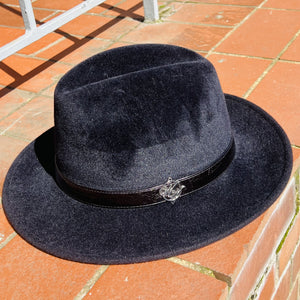 Black Fur Felt Christie’s Fedora Hat