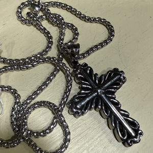 Stainless Steel Loop Cross on Chain