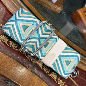 Bag Strap Turquoise Mix Chevrons