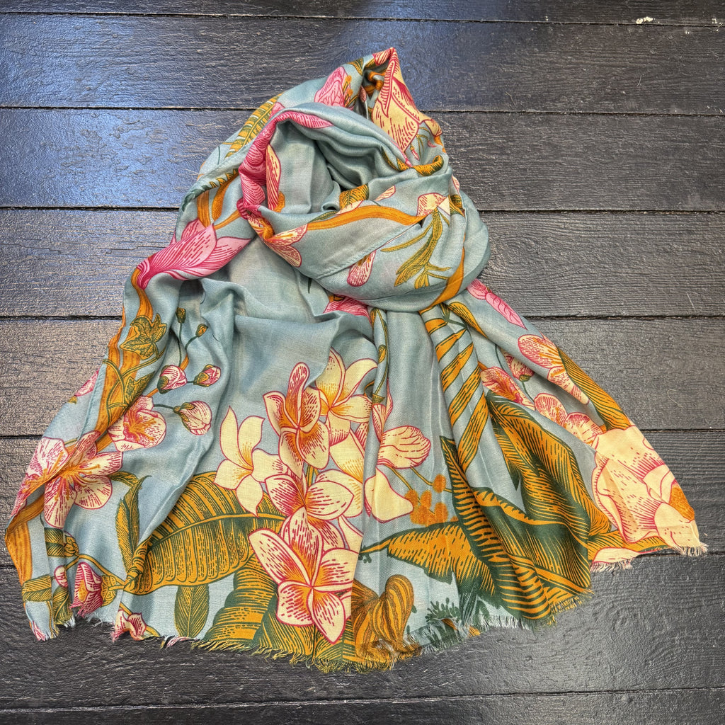 Scarf - Bold Camellia Flower
