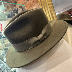 Grant Olive Boston Wool Fedora Hat