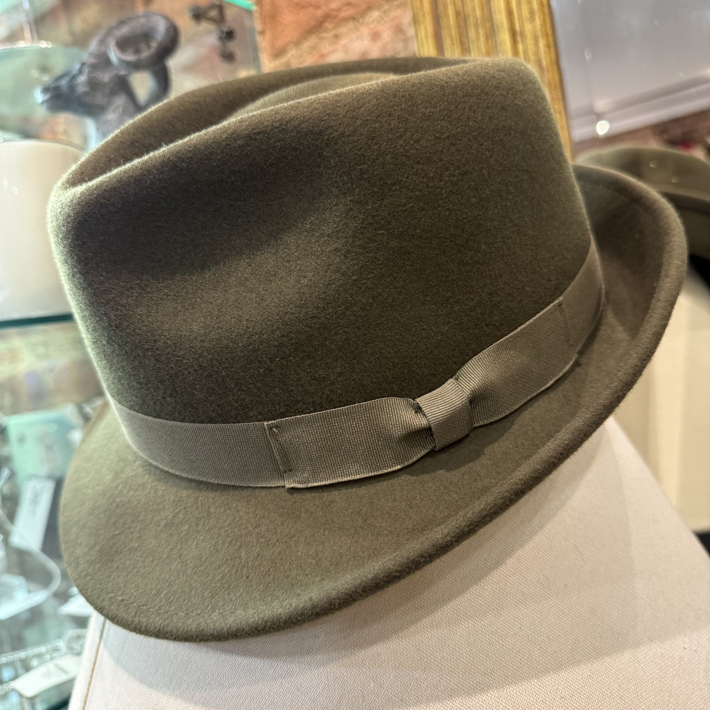 Classic Clarke Olive Wool Trilby