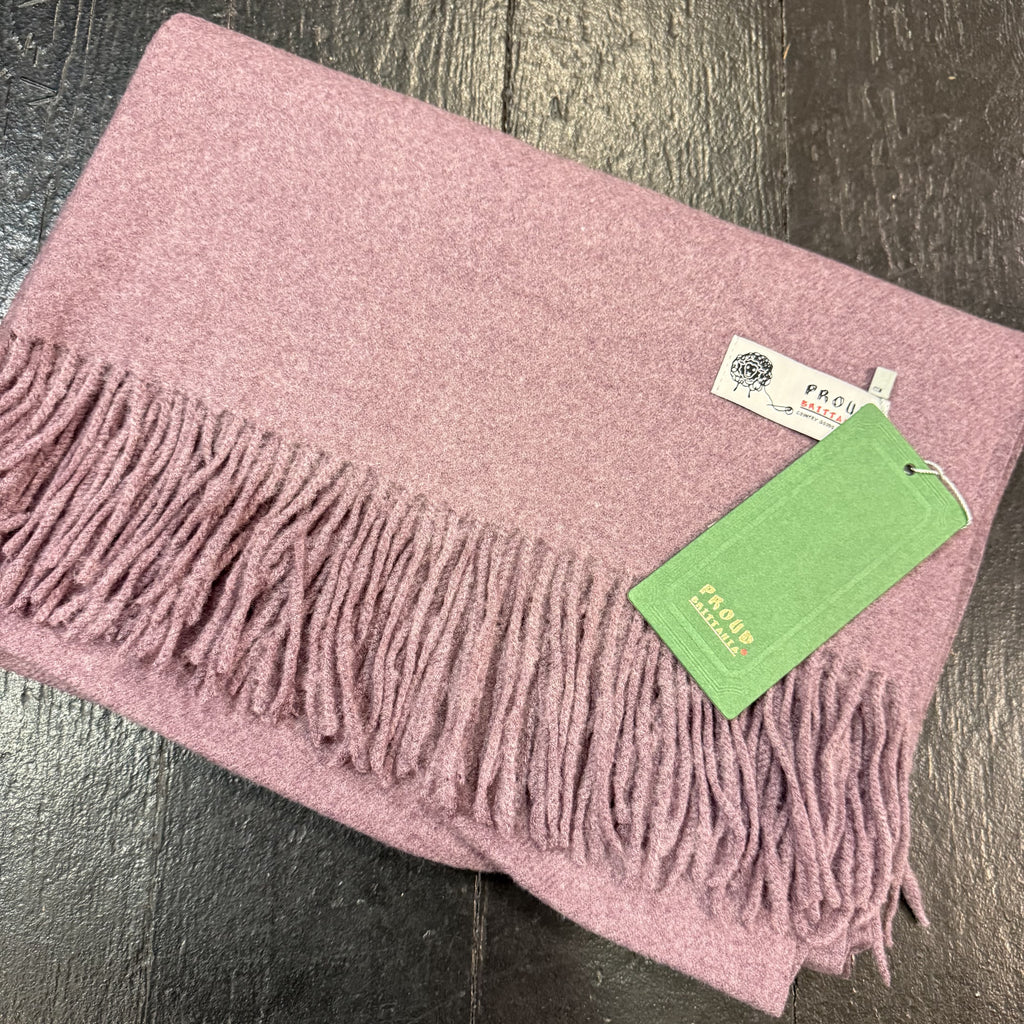 Plain Luxurious Pashmina Tia Fringed Scarf