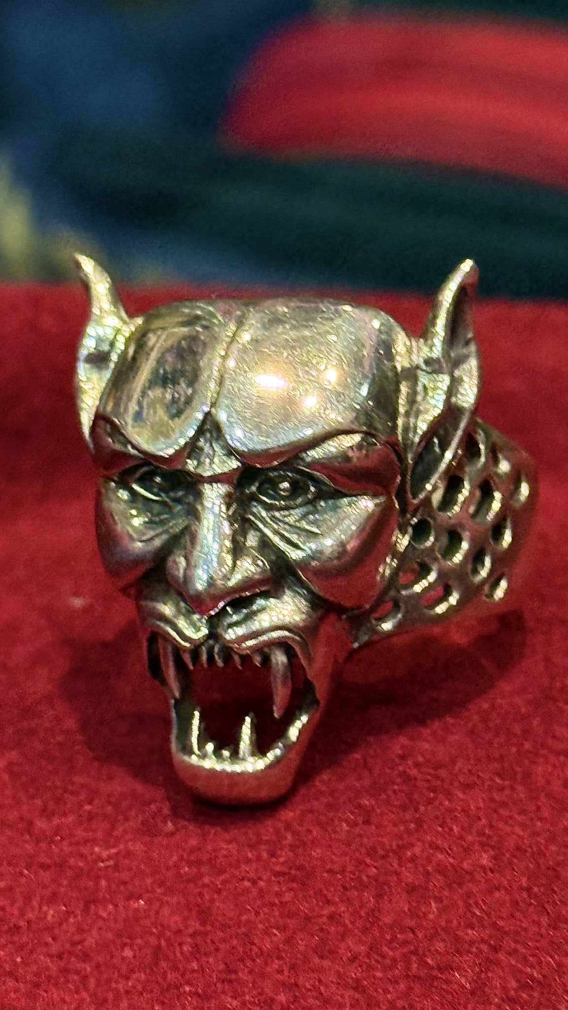 925 Sterling Silver Devil Ring