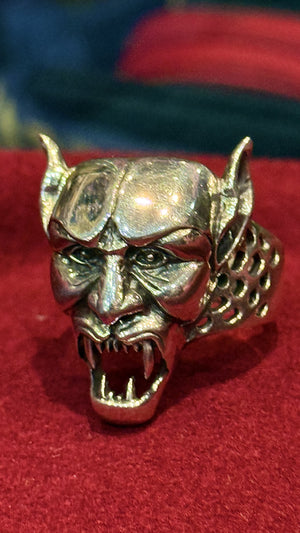 925 Sterling Silver Devil Ring