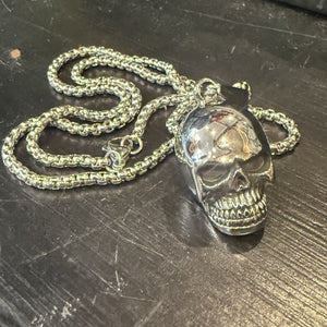 Larowugh Large Skull Pendant On Chain