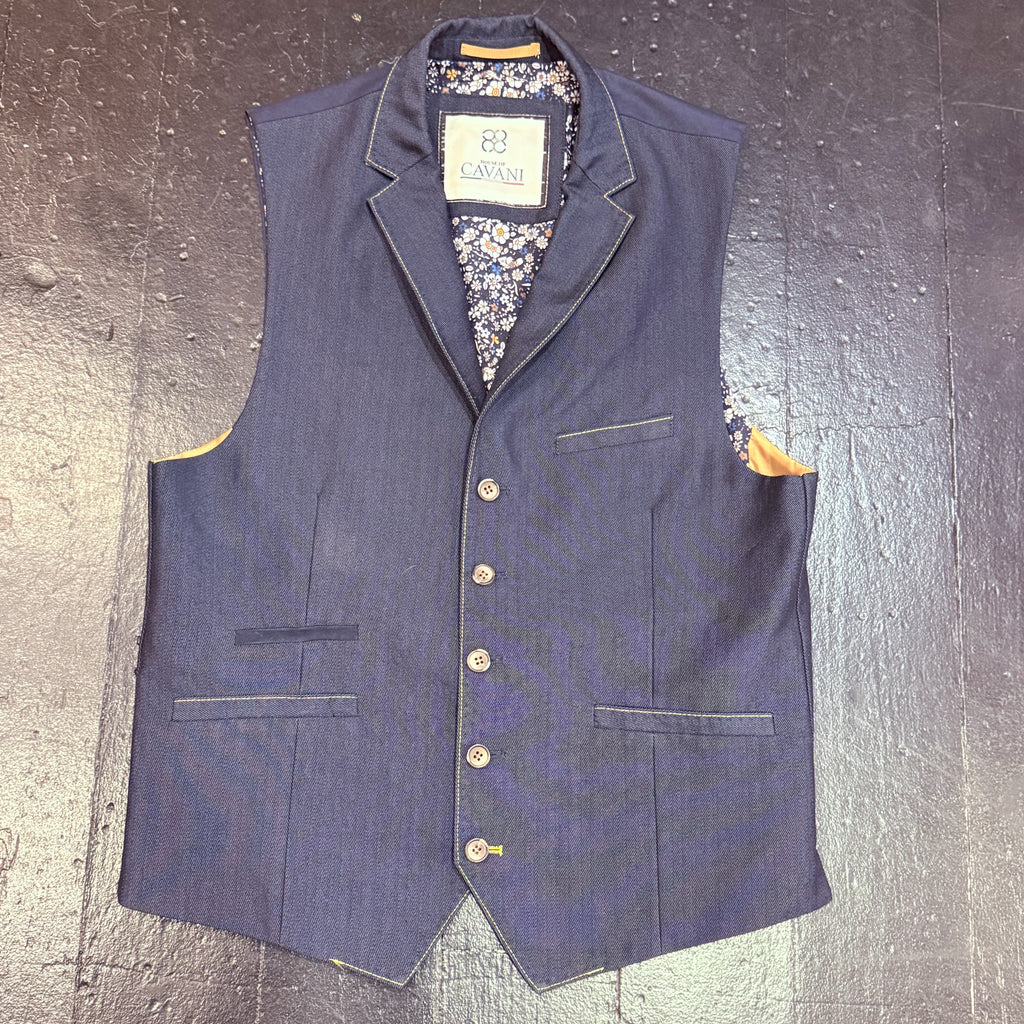 Navy Cavani Waistcoat 36R
