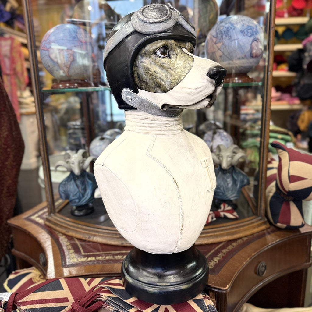 Racing Ready Vintage Style Dog Bust