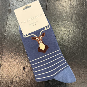 Mr. Sparrow Mens Socks - Stags Head