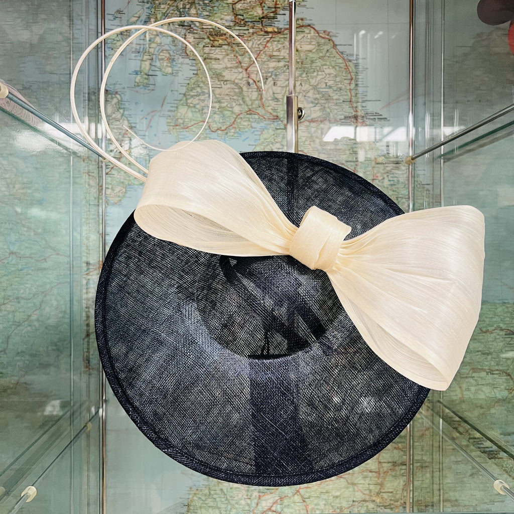 The Tula Sinamay Disc Fascinator With Bow