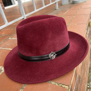 Christie’s Fur Felt Fedora - Burgundy