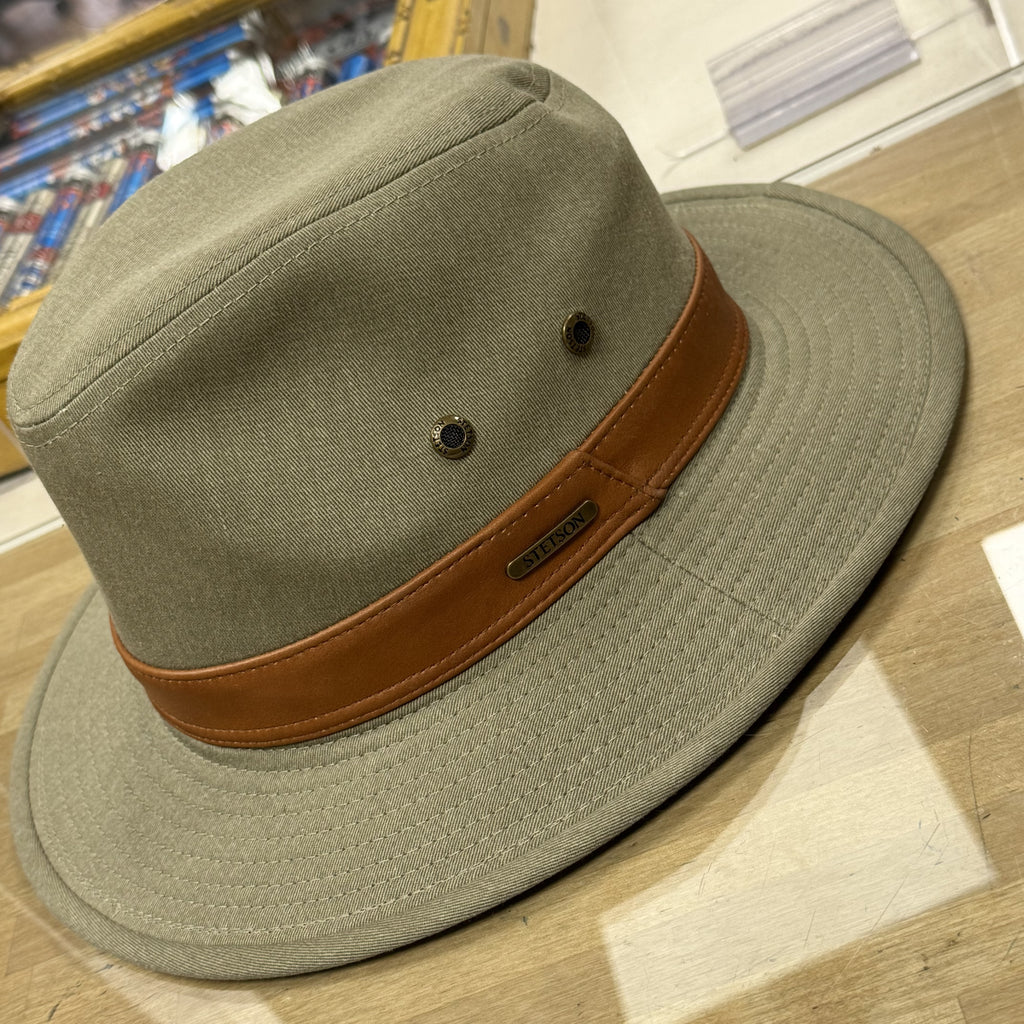 Stetson Olive Cotton Traveller Hat