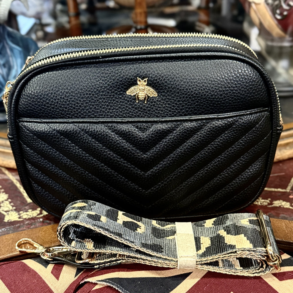 Double Zip Alice With Bee Camera Bag