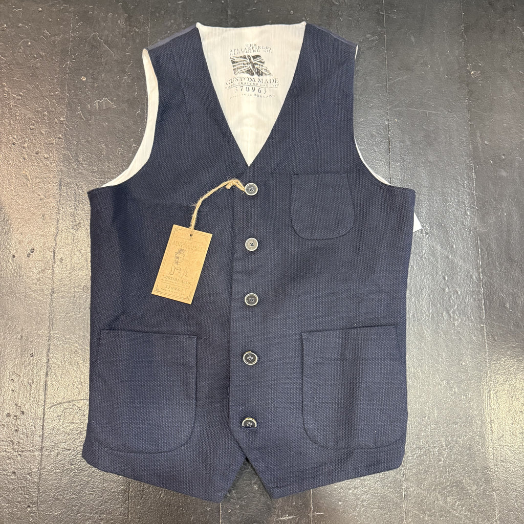 Navy Spitalfields Waistcoat by Spitalfields 36R