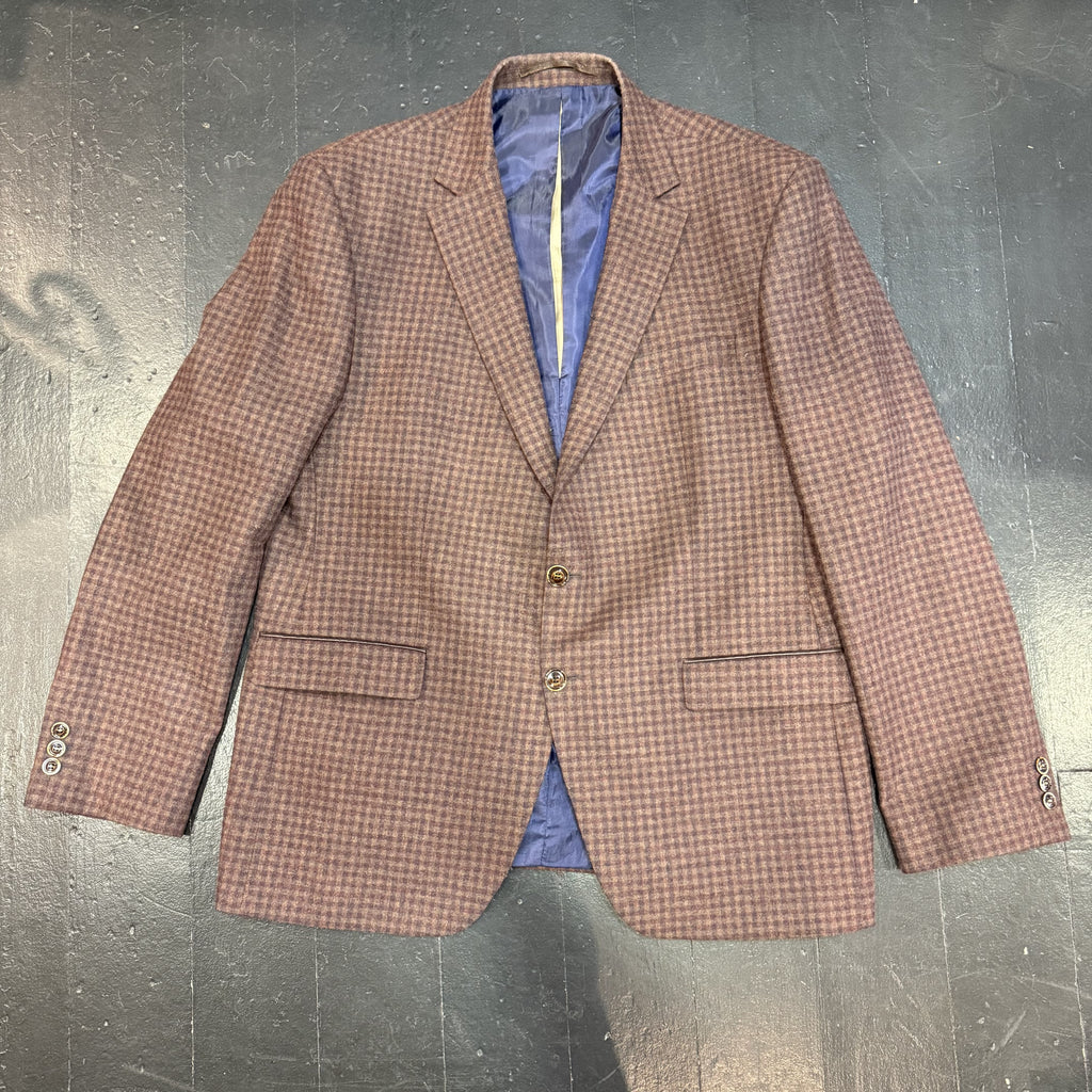 Brown Check Benetti Jacket 44R