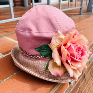 Downtown Style Hat with Flower