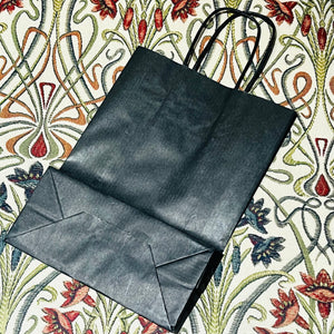Black Kraft Paper Gift Bag - Medium