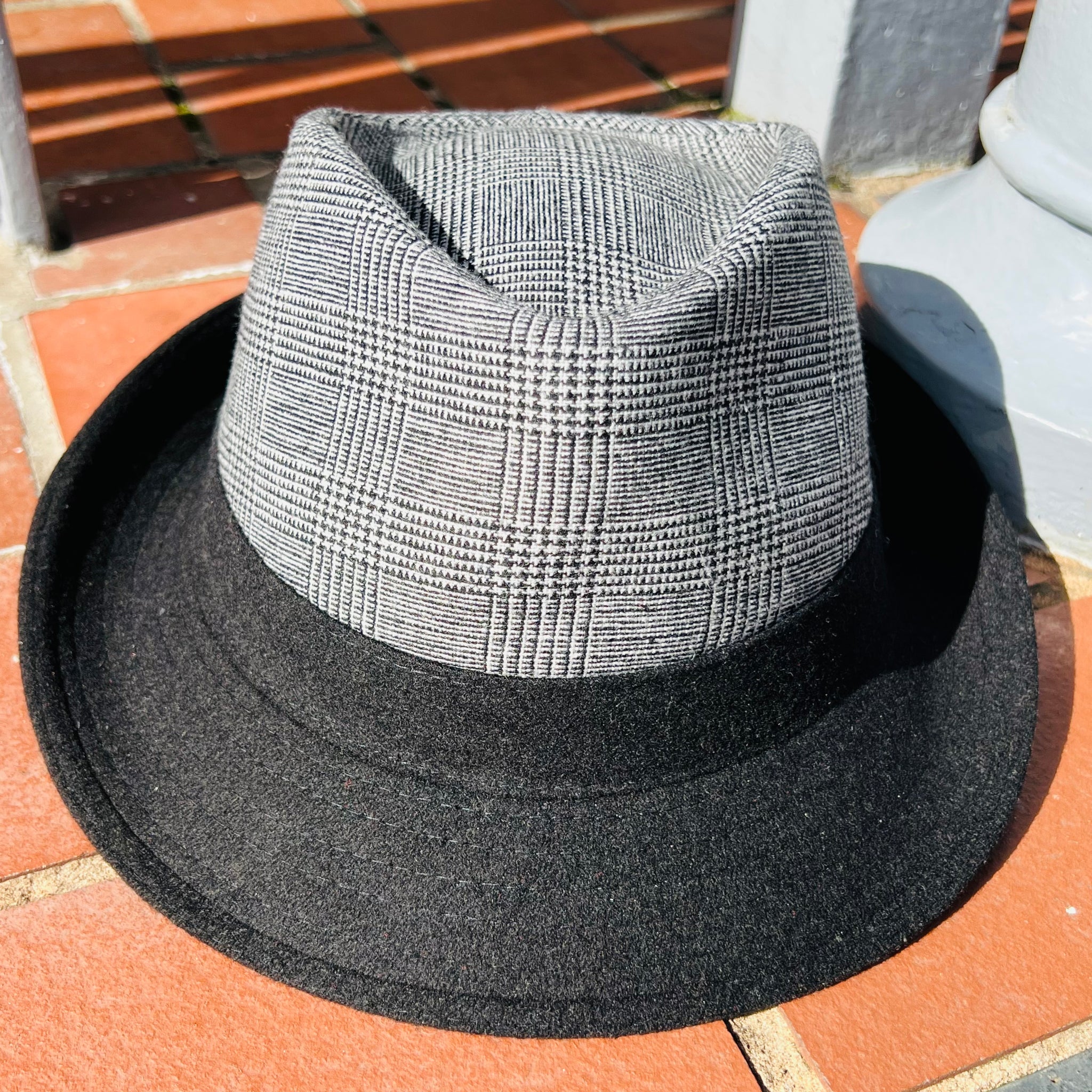 Prince of Wales Check Trilby Hat