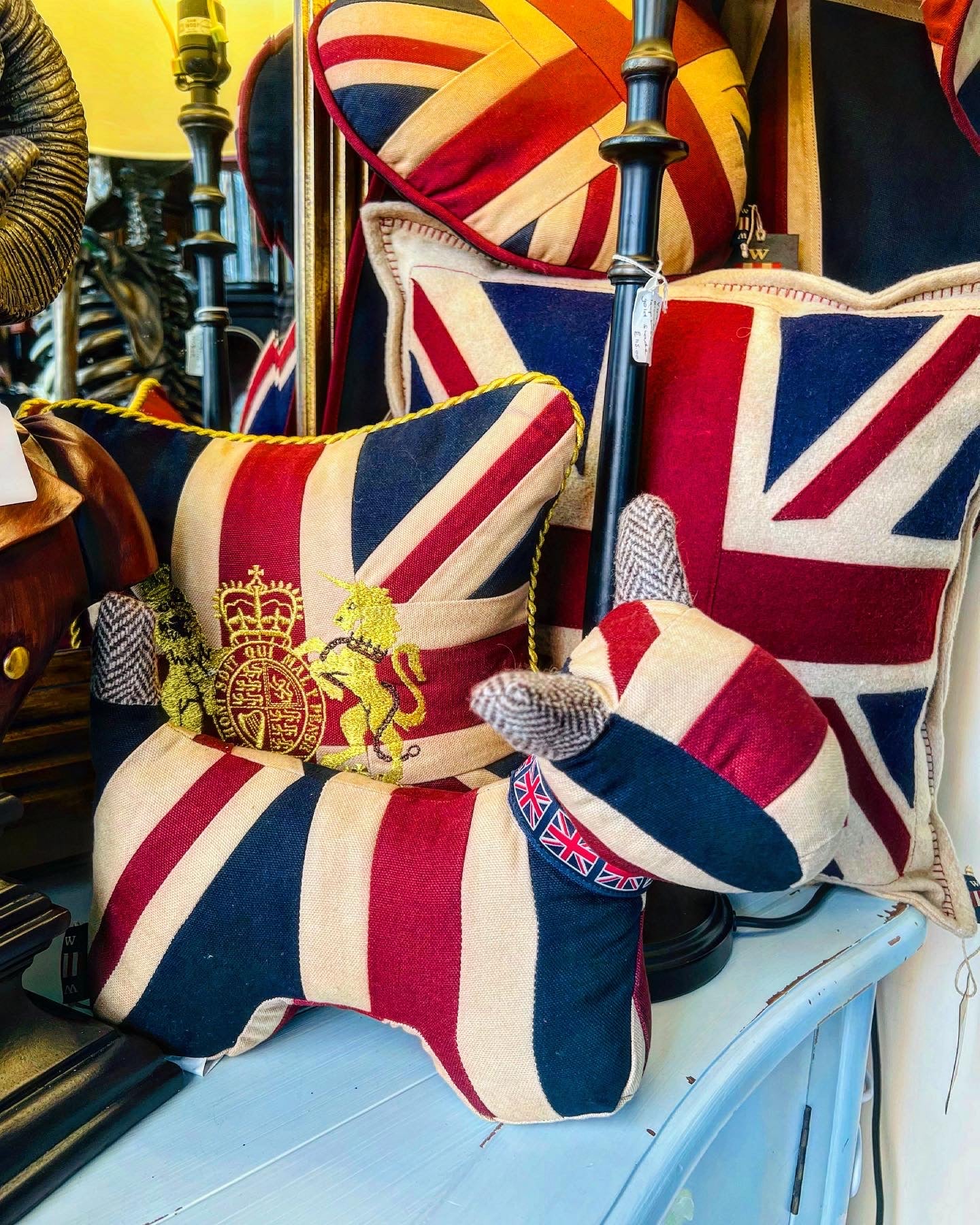 Union Flag Patchwork Dog Doorstop