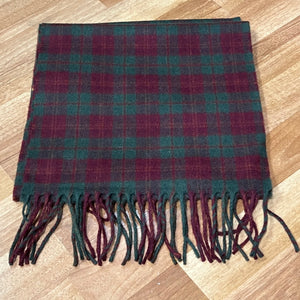 Fringed Woven Check Scarf