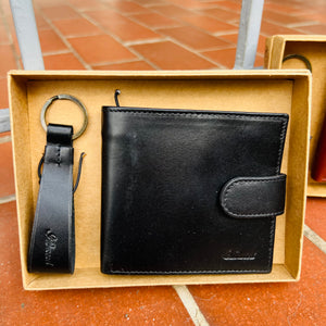 Wallet and Key Fob Boxed Gift Set