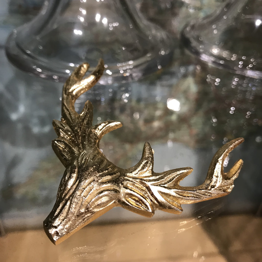 brass stag candle pin