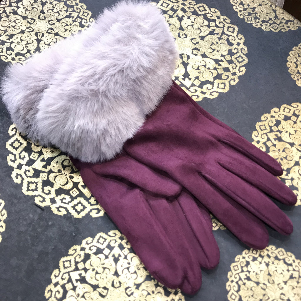 Luxury Faux Fur Ladies Gloves