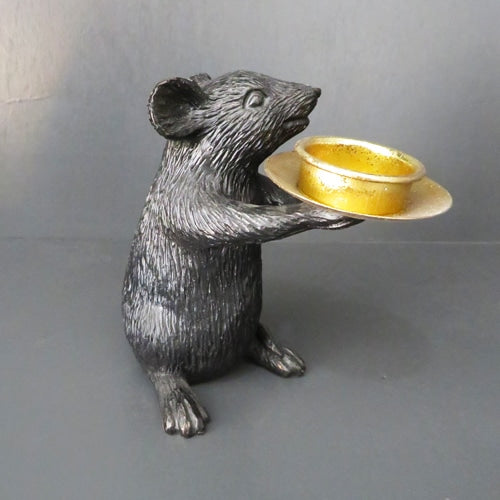 Pair of mice candleholders