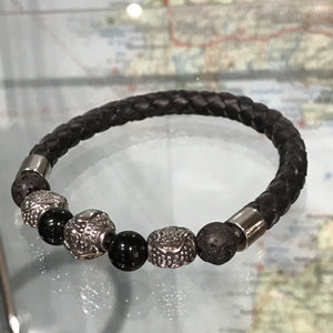 Beaded Leather Bracelet