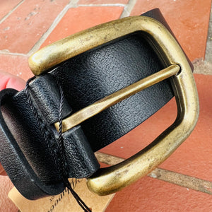 Luxury Leather Brass Belt