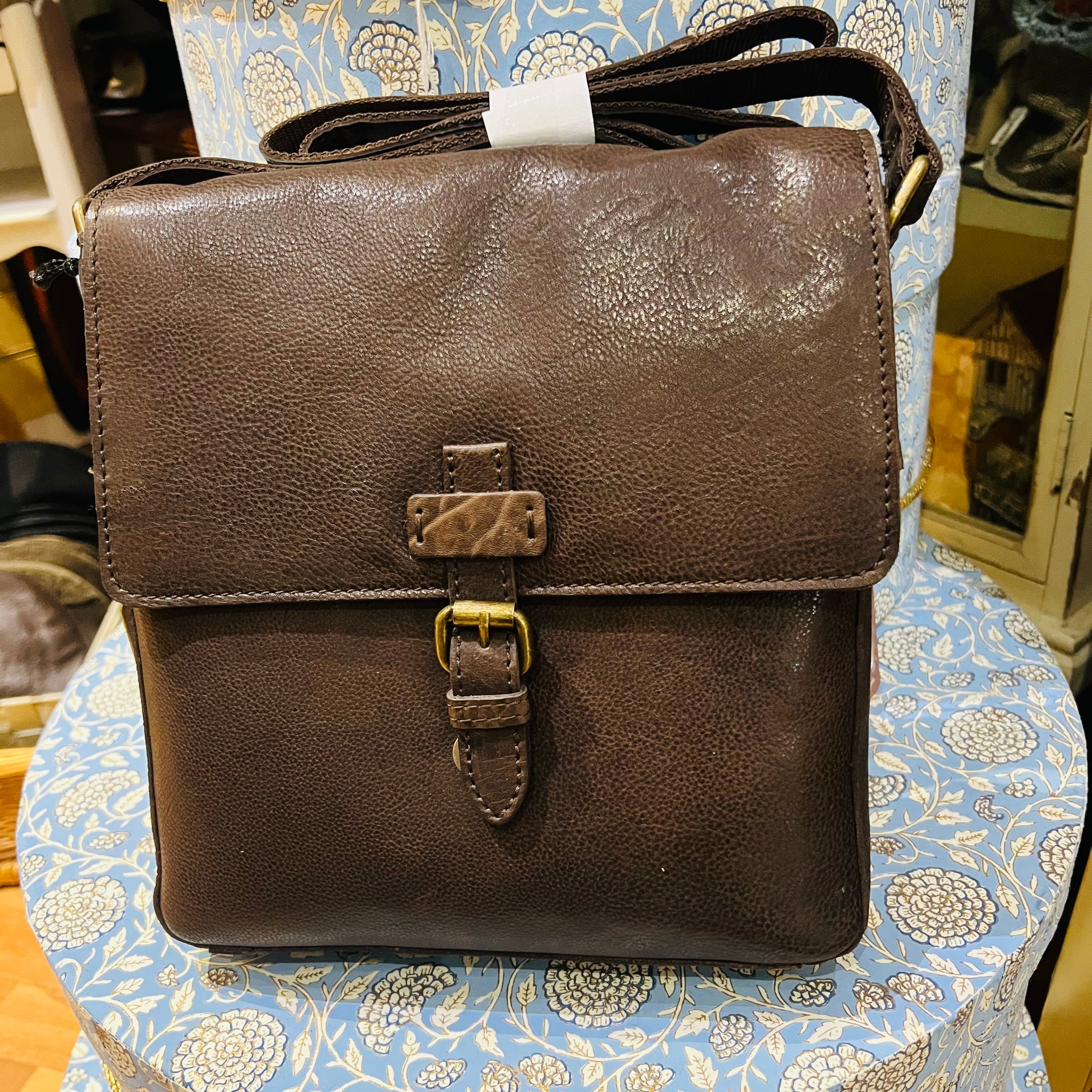 Dean Dimpled Leather Crossbody Bag