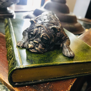 Boxer Dog on Book Desk Paperweight 