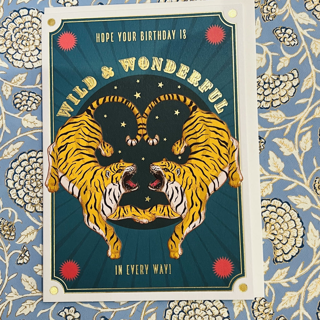 Birthday card - Wild and wonderful