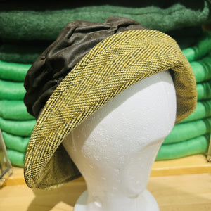 Waxed Cotton Waterproof Cloche Hat