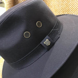 Waxed Cotton Drifter Fedora Hat