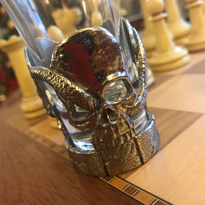 Pewter Skull Shot Glass