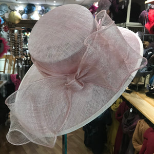 Large Sinamay Hat with Delicate Bow