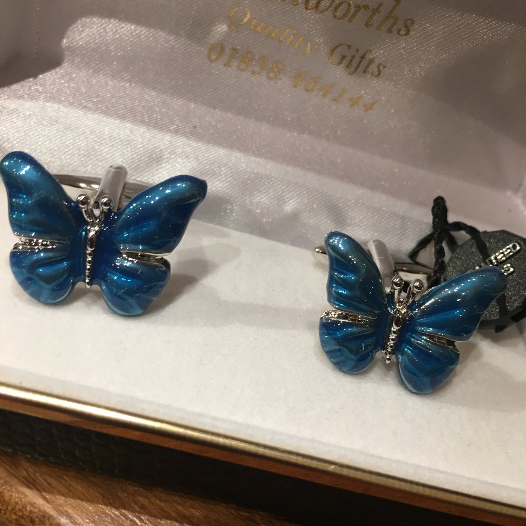 Blue Butterfly Cufflinks
