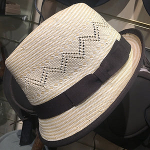 Summer Straw Trilby Hat